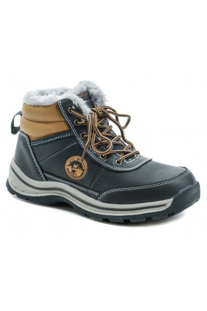 American Club ES46-19 modré zimní dětské boty