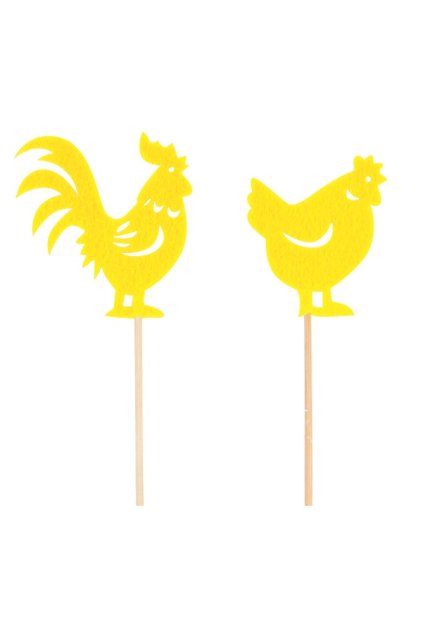 Slepice  zápich 6 cm + špejle L8875