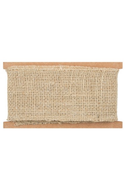 Stuha jutová šířka 6 cm, 2 m L2836