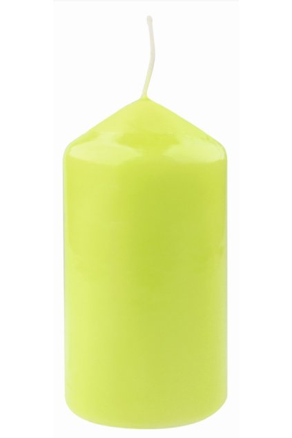 Svíčka ZELENÁ válec 6 x 11 cm, 32 hodin L14315