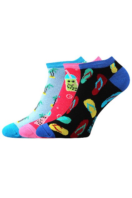 ponožky Piki 64 - mix holka (Velikost 35-38 (23-25), 3 pár)