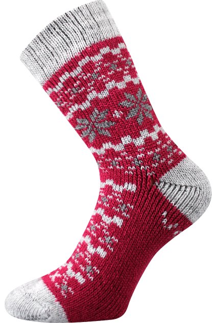 ponožky Trondelag - magenta (Velikost 35-38 (23-25), 1 pár)