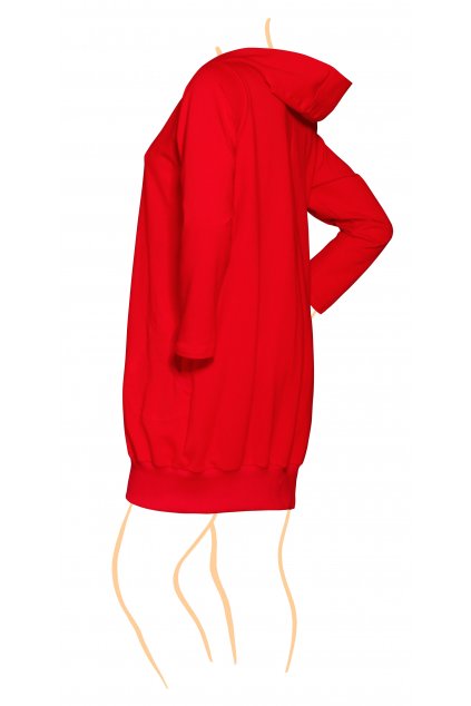 NELA teplákový kabát s nápletem - varianty barev a délek