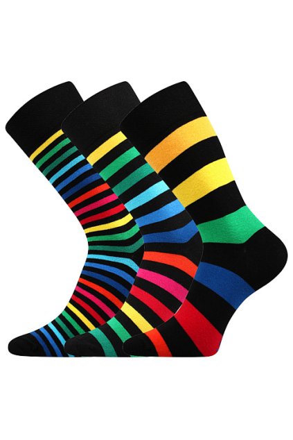 ponožky Deline II - pruhy (Velikost 39-42 (26-28), 3 pár)