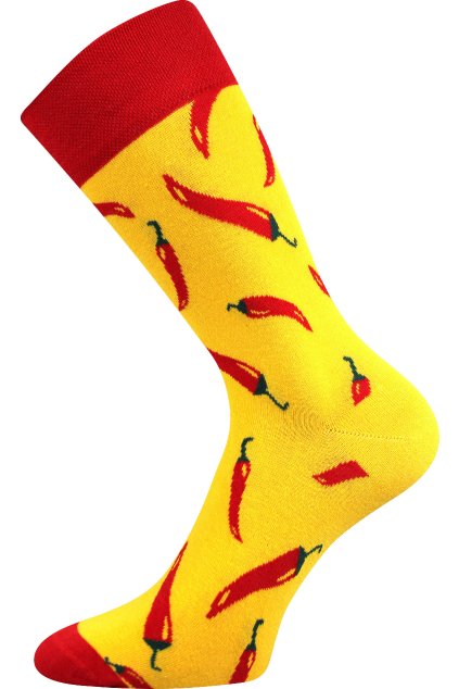 ponožky Twidor - papričky (Velikost 39-42 (26-28), 3 pár)