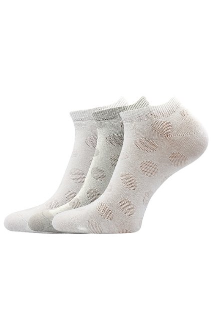 ponožky Jasmina - mix světlé (Velikost 35-38 (23-25), 3 pár)