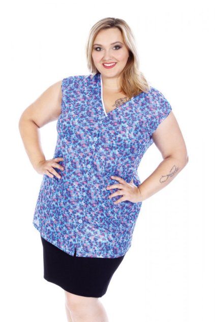 3/4 dederonová zástěra bez rukávu - doprodej skladem