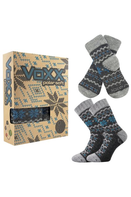 ponožky Trondelag set - antracit melé (Velikost 35-38 (23-25), 1 balení)