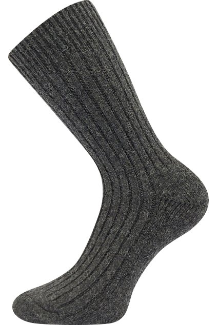 ponožky Aljaška - antracit melé (Velikost 35-38 (23-25), 1 pár)
