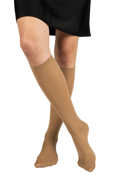 podkolenky MICRO knee-socks 50 DEN - beige (Velikost uni, 6 pár)