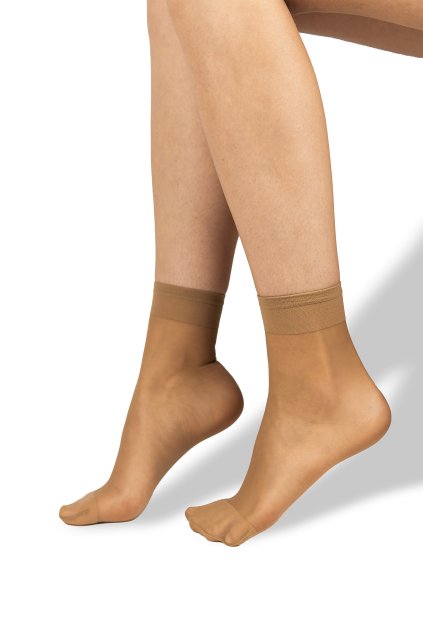 ponožky LADY socks 17 DEN / 2 páry - beige (Velikost uni, 6 ks)