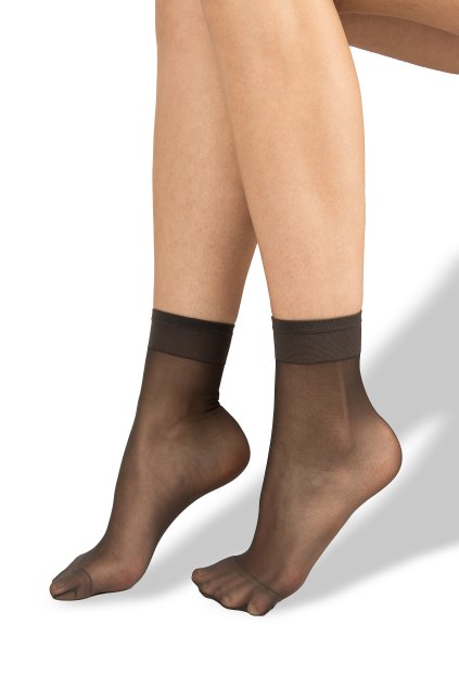 ponožky LADY socks 17 DEN / 2 páry - fumo (Velikost uni, 6 ks)
