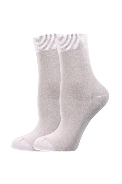 ponožky COTTON socks 60 DEN - bianco (Velikost 35-38 (23-25), 6 pár)