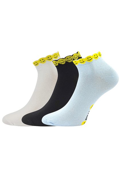 ponožky Piki 68 - mix A (Velikost 35-38 (23-25), 3 pár)