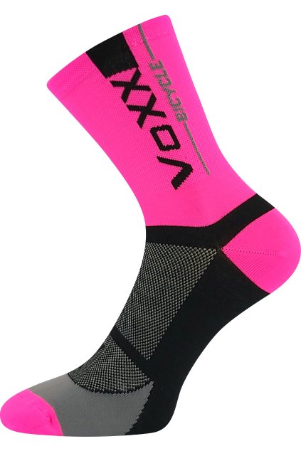 ponožky Stelvio - CoolMax® - neon růžová (Velikost 35-38 (23-25), 1 pár)