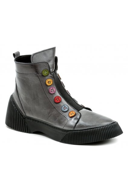 Karyoka 3100 šedé dámské zimní boty