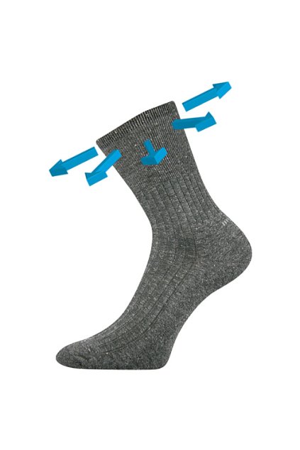 ponožky Corsa Medicine - antracit melé (Velikost 35-38 (23-25), 1 pár)
