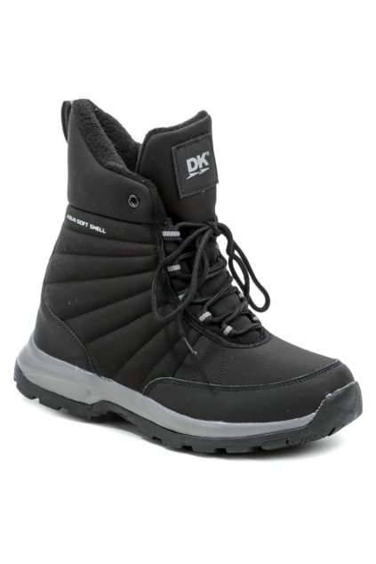 DK 1027 černé dámské zimní boty