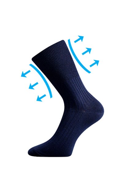 ponožky Zdrav. - tmavě modrá (Velikost 35-37 (23-24), 3 pár)
