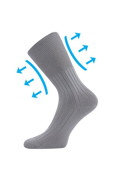 ponožky Zdravan - šedá (Velikost 35-37 (23-24), 3 pár)
