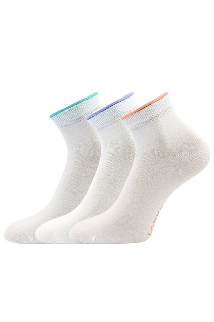 ponožky Fides - bílá (Velikost 35-38 (23-25), 3 pár)