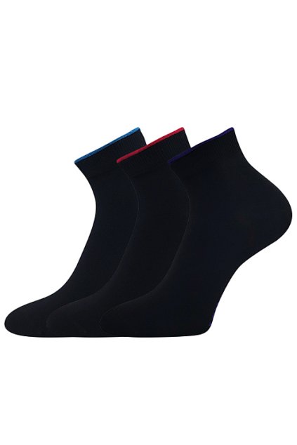 ponožky Fides - černá (Velikost 35-38 (23-25), 3 pár)