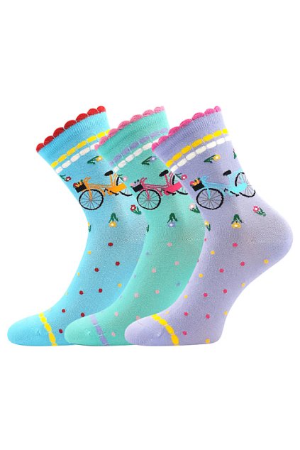 ponožky Francesca - mix A (Velikost 35-38 (23-25), 3 pár)