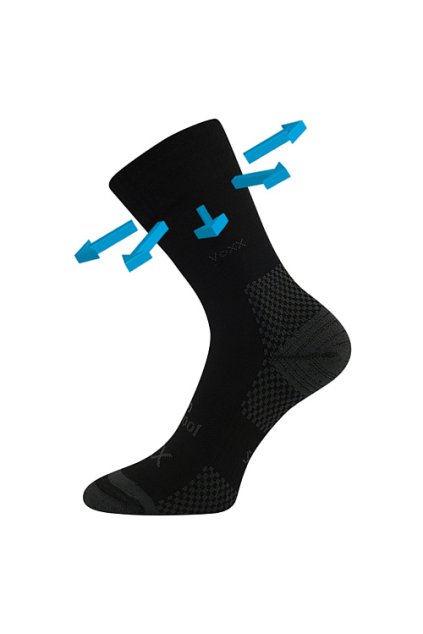 ponožky Menkar - černá (Velikost 35-38 (23-25), 1 pár)