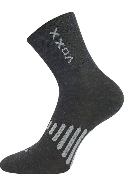 ponožky Powrix - tmavě šedá (Velikost 35-38 (23-25), 1 pár)