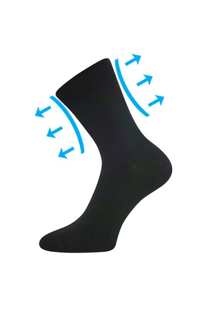 ponožky Drmedik - černá (Velikost 35-38 (23-25), 3 pár)