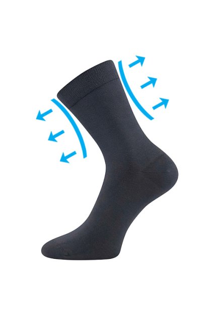 ponožky Drmedik - tmavě šedá (Velikost 35-38 (23-25), 3 pár)