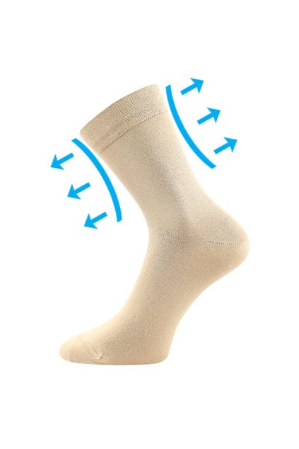 ponožky Drmedik - béžová (Velikost 35-38 (23-25), 3 pár)