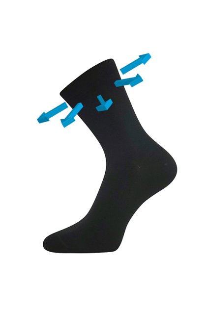 ponožky Drbambik - černá (Velikost 35-38 (23-25), 3 pár)