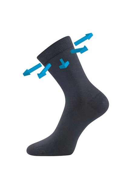 ponožky Drbambik - tmavě šedá (Velikost 35-38 (23-25), 3 pár)