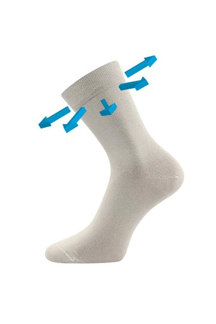 ponožky Drbambik - světle šedá (Velikost 35-38 (23-25), 3 pár)