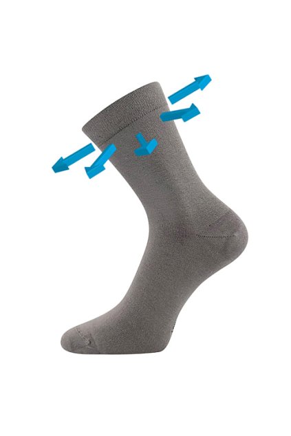 ponožky Drbambik - šedá (Velikost 35-38 (23-25), 3 pár)