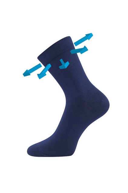 ponožky Drbambik - tmavě modrá (Velikost 35-38 (23-25), 3 pár)
