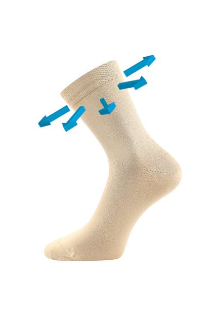 ponožky Drbambik - béžová (Velikost 35-38 (23-25), 3 pár)