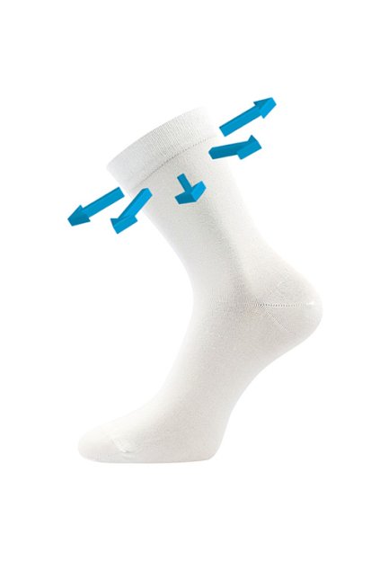 ponožky Drbambik - bílá (Velikost 35-38 (23-25), 3 pár)