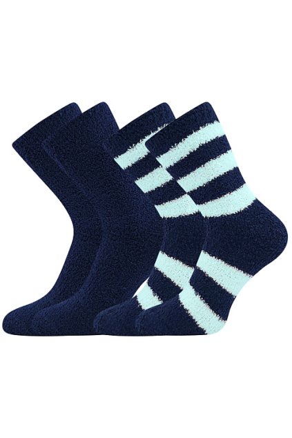 ponožky Světlana 2 pár - tmavě modrá (Velikost 35-41 (23-27), 1 pack)