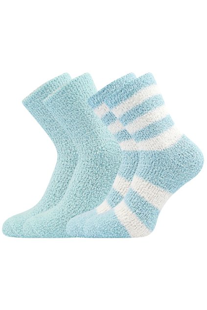 ponožky Světlana 2 pár - světle modrá (Velikost 35-41 (23-27), 1 pack)
