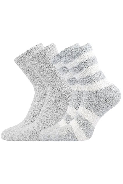 ponožky Světlana 2 pár - světle šedá (Velikost 35-41 (23-27), 1 pack)