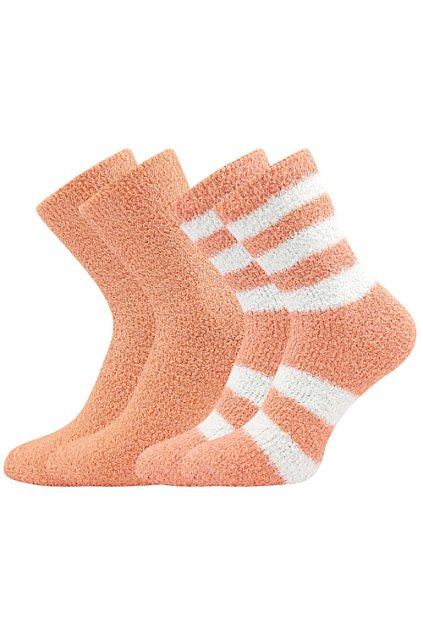ponožky Světlana 2 pár - korálová (Velikost 35-41 (23-27), 1 pack)