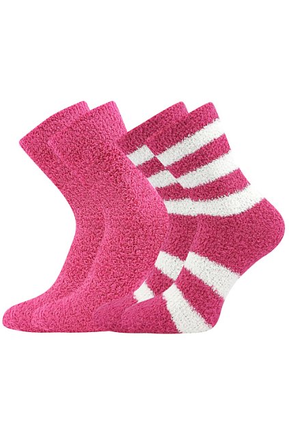 ponožky Světlana 2 pár - magenta (Velikost 35-41 (23-27), 1 pack)