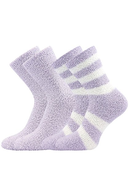 ponožky Světlana 2 pár - světle fialová (Velikost 35-41 (23-27), 1 pack)