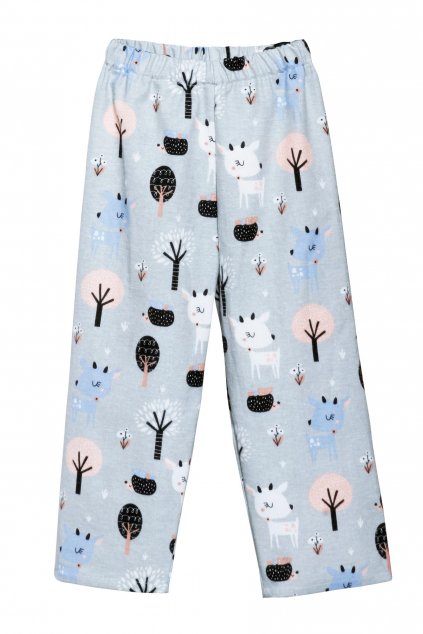 Dětské flanelové pyžamko - bavlněný flanel - srnky