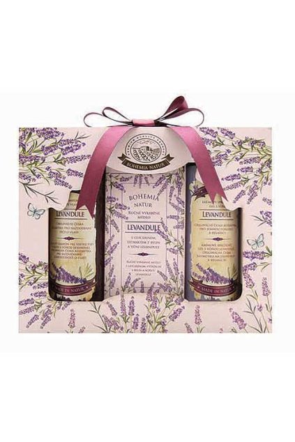 Kosmetická sada levandule – gel 100ml, mýdlo 100g a šampon 100ml