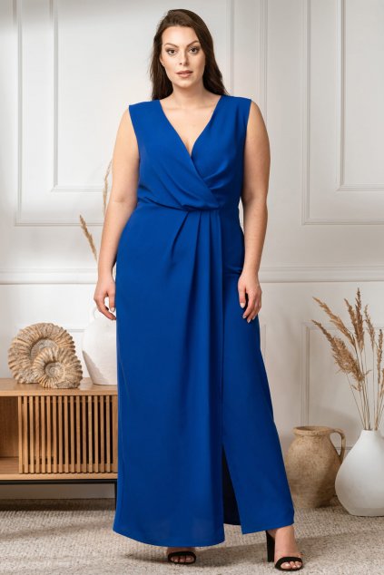 Dlouhé společenské šaty Eleonora SB919 modré