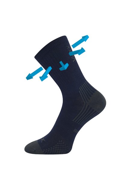 ponožky Optimalik - tmavě modrá (Velikost 20-24 (14-16), 3 pár)