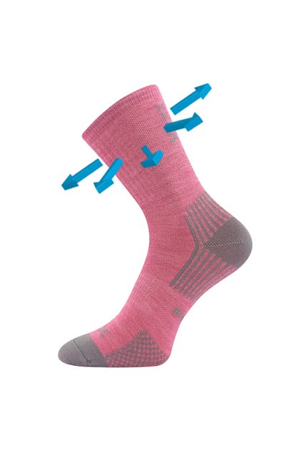 ponožky Optimalik - růžová (Velikost 16-19 (11-13), 3 pár)